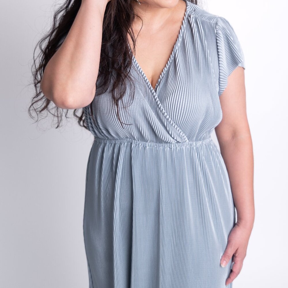 Baltic Born Athena Pleated Maxi in "Rain"